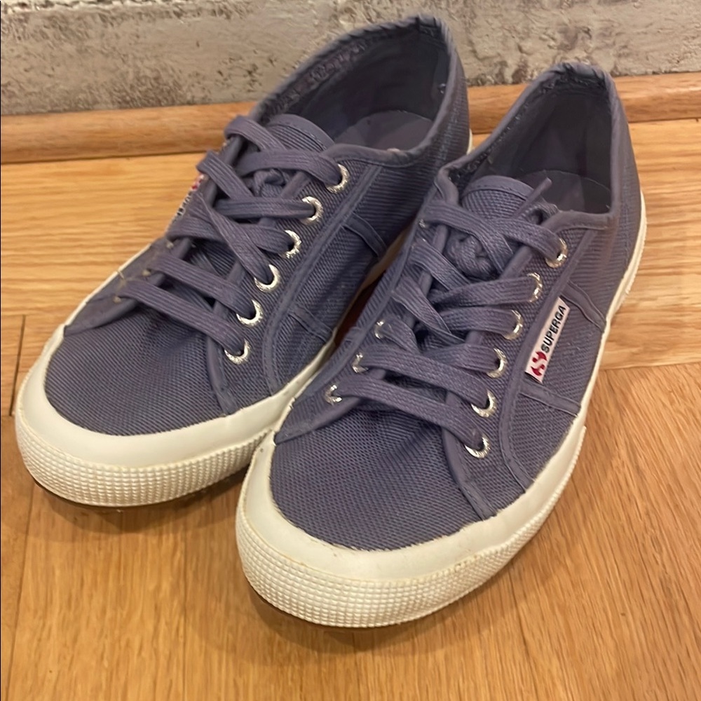 Superga Cotu Classic Canvas Lace Up Canvas Sneakers, womens size 8